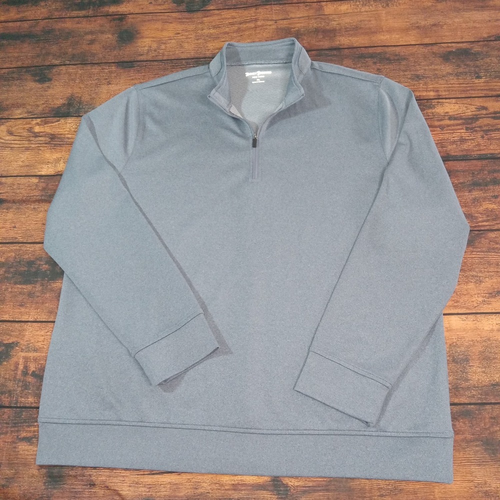 Hickey Freeman 1/4 Zip Long Sleeve Pullover Men's‎ XL Gray